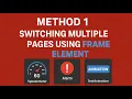 Multi-Page Navigation with Frame Element CODESYS Visualization