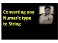 Converting Numeric type to String