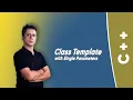 Class Template with Single Parameter