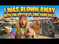 I was blown away by the prices at this yard sale Cyclone style