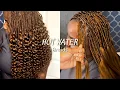 How to curl braids with hot water using Bendy rollers Detailed beginner friendly easy method
