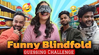funny blindfold shopping challenge with voice artist suraj rapper sohan u0026 gaurav pandit latika