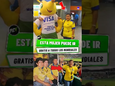 Esta Mujer Puede Ir Gratis a Todos los Mundiales. 😱