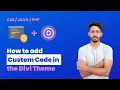 How to add Custom Code in Divi theme in Hindi - Add CSS Java PHP