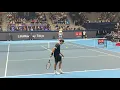 Roger Federer vs John Isner court level 4K 60fps UNIQLO LIFE WEAR DAY
