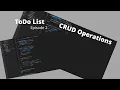 ToDo List Episode 2 Adding Creation and Updating Node JS Express JS MongoDB