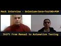 Mock Interview for Automation Testing Selenium Java TestNG POM