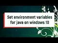 how to set environment variables for java windows 10 By Internet World