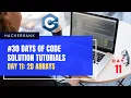 HackerRank 30 Days Of Code Day 11 2D Arrays Tutorial Solution In C
