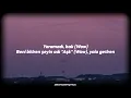 Sefo - Bilmem Mi? (Sözleri/Lyrics)