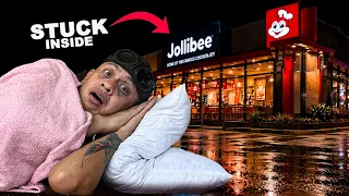 NAKULONG sa JOLLIBEE for 12 HOURS - HINDI AKO PINALABAS!