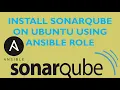 SONARQUBE DOWNLOAD INSTALL WITH POSTGRESQL DATABASE ON UBUNTU 22 04 USING ANSIBLE ROLE IN AWS
