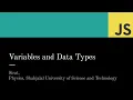 2 Variables and Data Types JavaScript beginners guide in Bangla