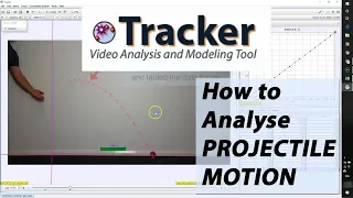 How to Analyse PROJECTILE MOTION using Tracker