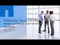 Quick and easy restore of Oracle multitenant database using NetApp SnapCenter