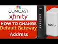 Xfinity Modem Default Gateway Address Chane Step by Step Xfinitiy Router Gateway Address Change