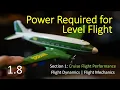 S1 V8 Power required for cruise flight Power required curve Flight Dynamics Flight Mechanics