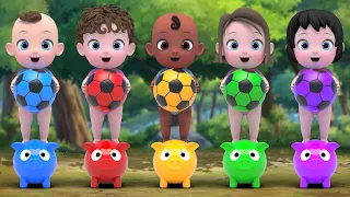🌈 AO VIVO 🎵 Canção das Bolinhas Coloridas 👶Melhores Canções Infantis | Jardim de Infância | LimeTube
