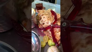 دیزی خوشمزه و سنگک و پیاز و لیمو دیزی سرای رضا مازندران        دندنها