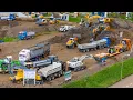 MEGA RC Truck RC Construction SHOW with RC BUS Highlight