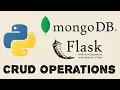 Learn MongoDB 2021 CRUD using Python with Flask Fullstack Application by building Project