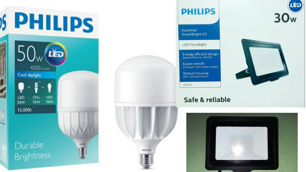 Lampu philips led 19 watt | Tes nyala lampu philips | Lampu philips murah dan bagus - unboxing