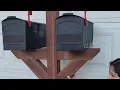 DIY Dual Mailbox Post by Caliwood Specialty