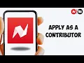 How to Apply as a Contributor in Newsbreak Outside the US