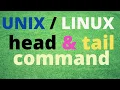 head and tail command in Unix Linux
