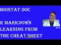 Introduction to R Markdown Part 4 - Learning from the cheat sheet