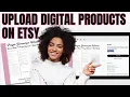 How to Upload Digital Products on Etsy Canva Etsy Tutorial Creative Fabrica and Canva