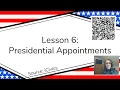 Lesson 6 Presidential Appointments iCivics Executive Branch Unit