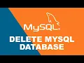 Delete database in MySQL in phpMyAdmin