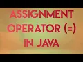 Mastering the Assignment Operator in Java VMP TECH888