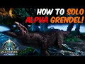 How To SOLO ALPHA Grendel on Valguero in ARK Survival Ascended