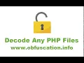 decode any php files online