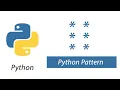 Python Pattern Program - Printing in line