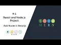 React and Node js Project Part 4 - Routing in Reactjs Install Router in React js Project Reactjs