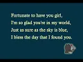 Maxwell - fortunate (lyrics)