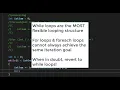 Iteration Foreach Loops
