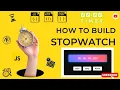 Build Stopwatch Using html css JavaScript Create Stopwatch timer