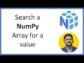 14 How to Search a NumPy Array Complete Python NumPy Tutorial for Data Science Amit Thinks