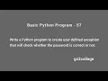 EP 57 Language Python Basic Program I go2collage