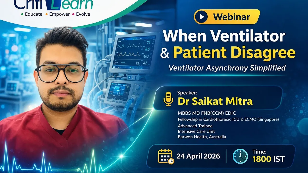 VENTILATOR ASYNCRONY - DR SAIKAT MITRA