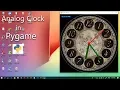 Analog Cock in pygame Python