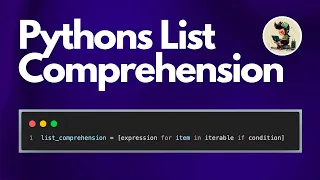 Python for Beginners - How to use LIST COMPREHENSION