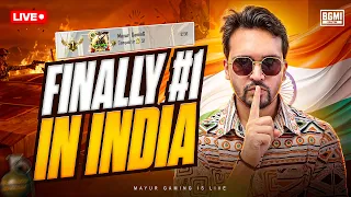 😎#1 RANK  DONE NO.1 INDIAN PLAYER IS HERE🔥| BGMI LIVE ‪‪@LoLzZzGaming
