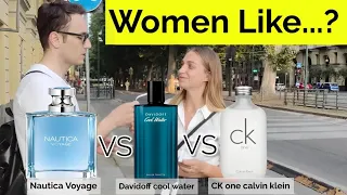 women like nautica voyage davidoff cool water or ck one calvin klein
