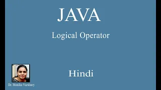 Java Programming Logical Operators Hindi