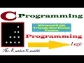 Mirrored Right Triangle Star Design Program in C Programming Language -